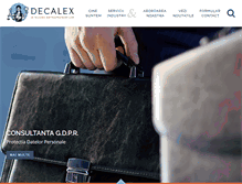 Tablet Screenshot of decalex.ro